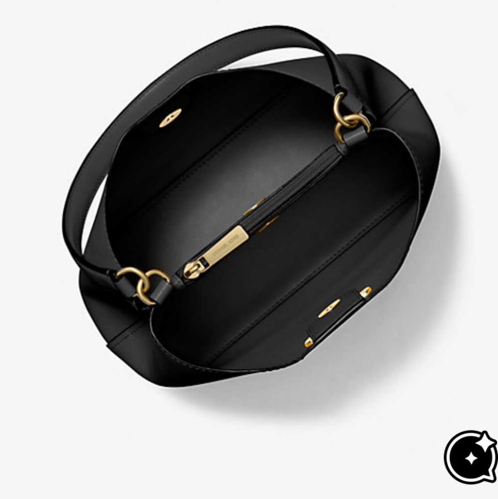 Michael Kors Pratt Medium Black Shoulder Bag - Picture 2 of 4